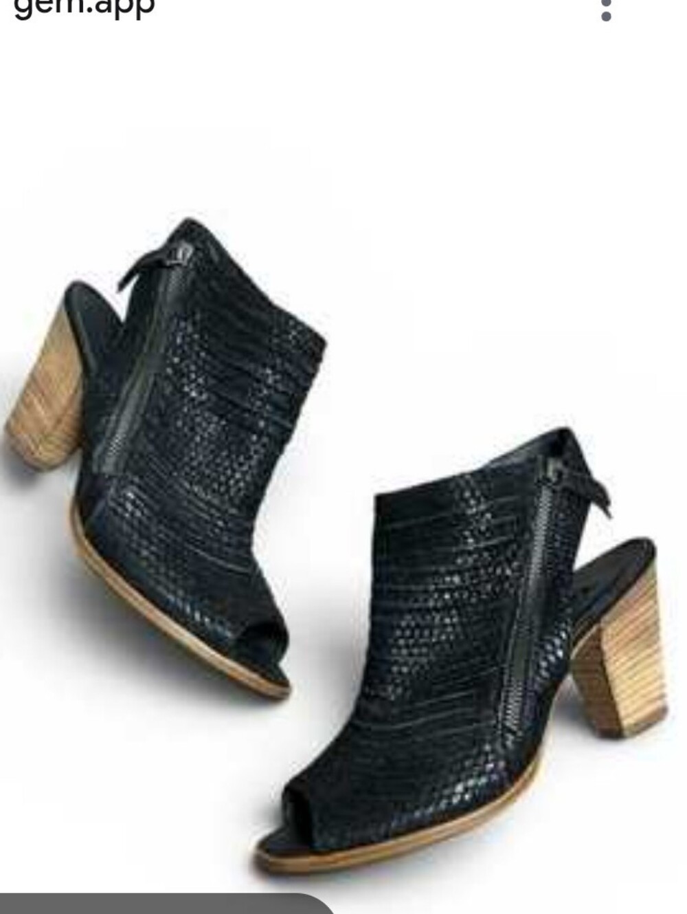 Paul Green Sz 5.5 Black Snake Shoe $349.00